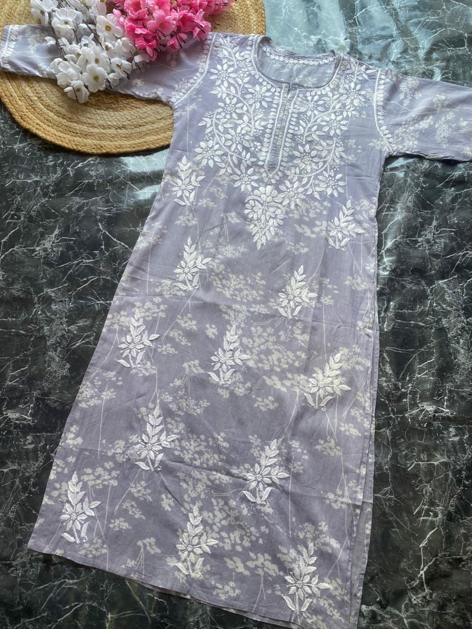 “CANDY” Mul Cotton Chikankari Kurta