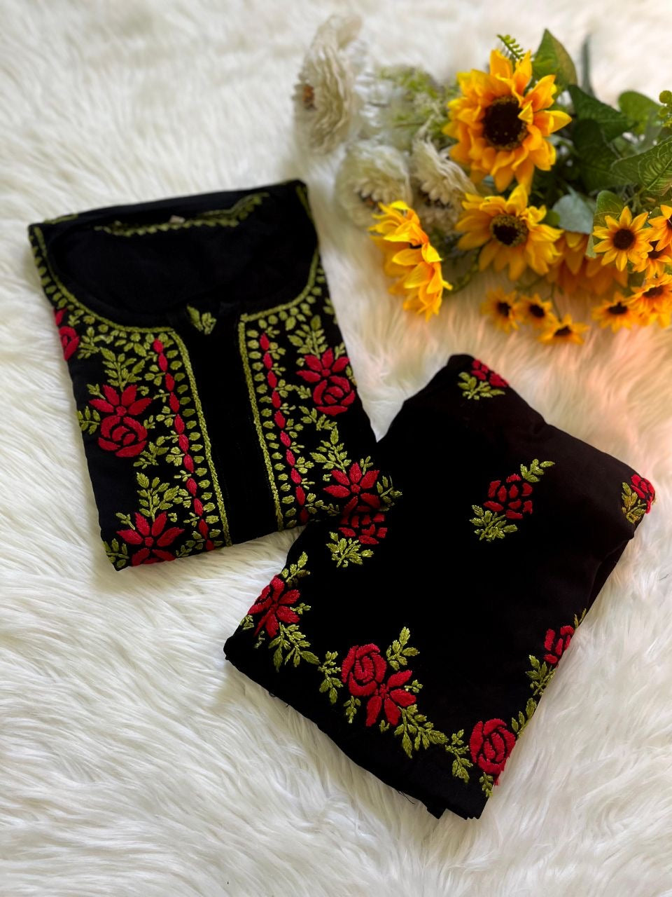 "HASEENA" Modal Cotton Chikankari Kurta Set