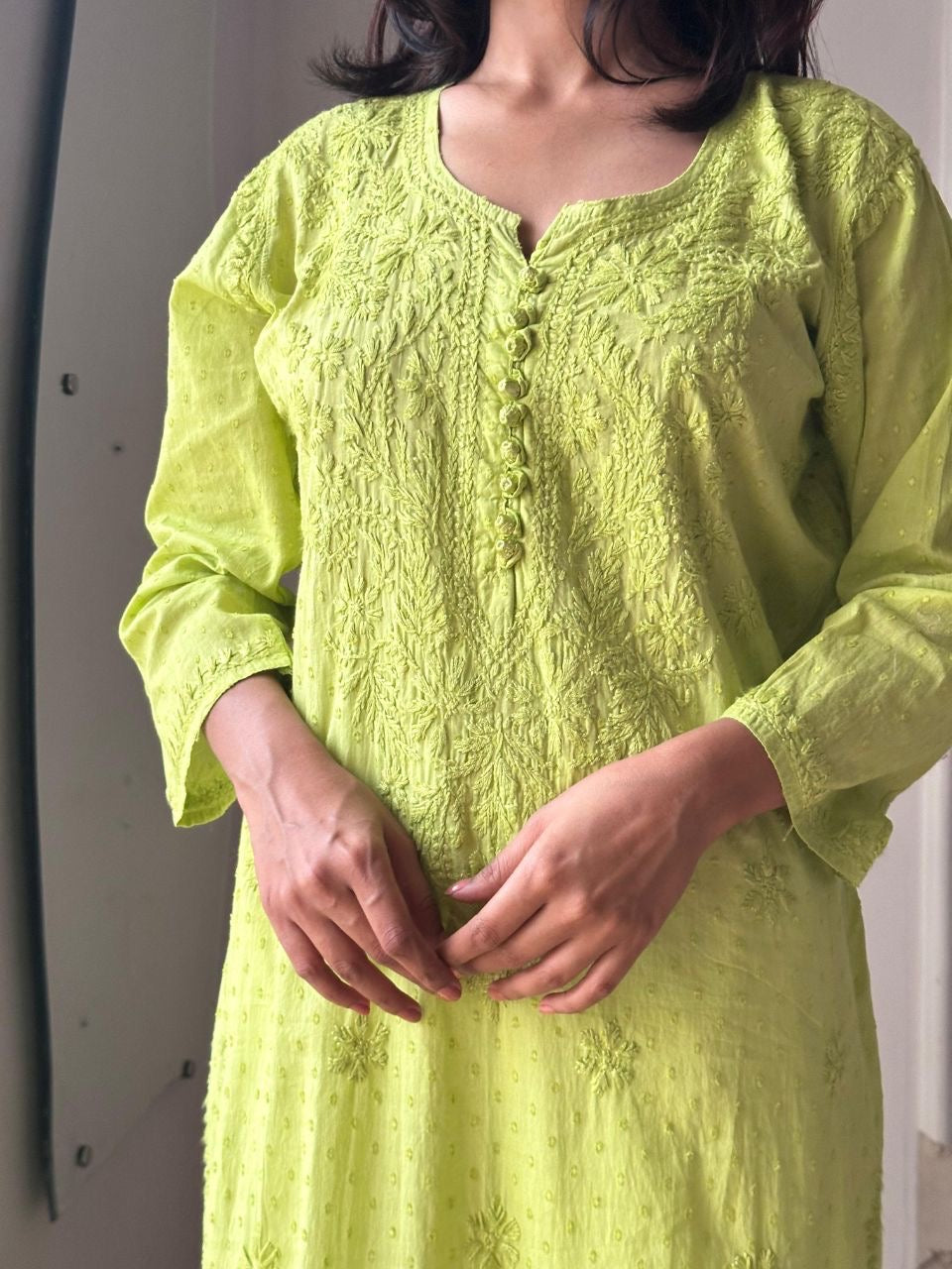 “PIA” Cotton Chikankari Kurta