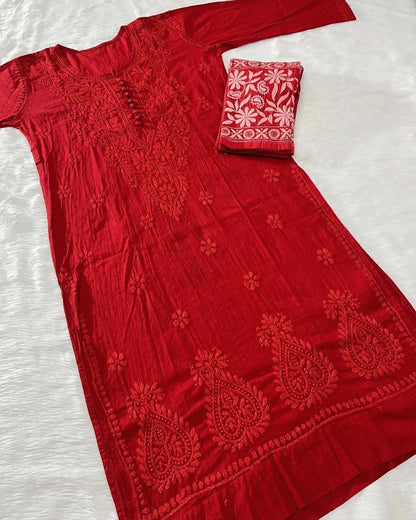 “POOJA” Chikankari Co-Ord Set