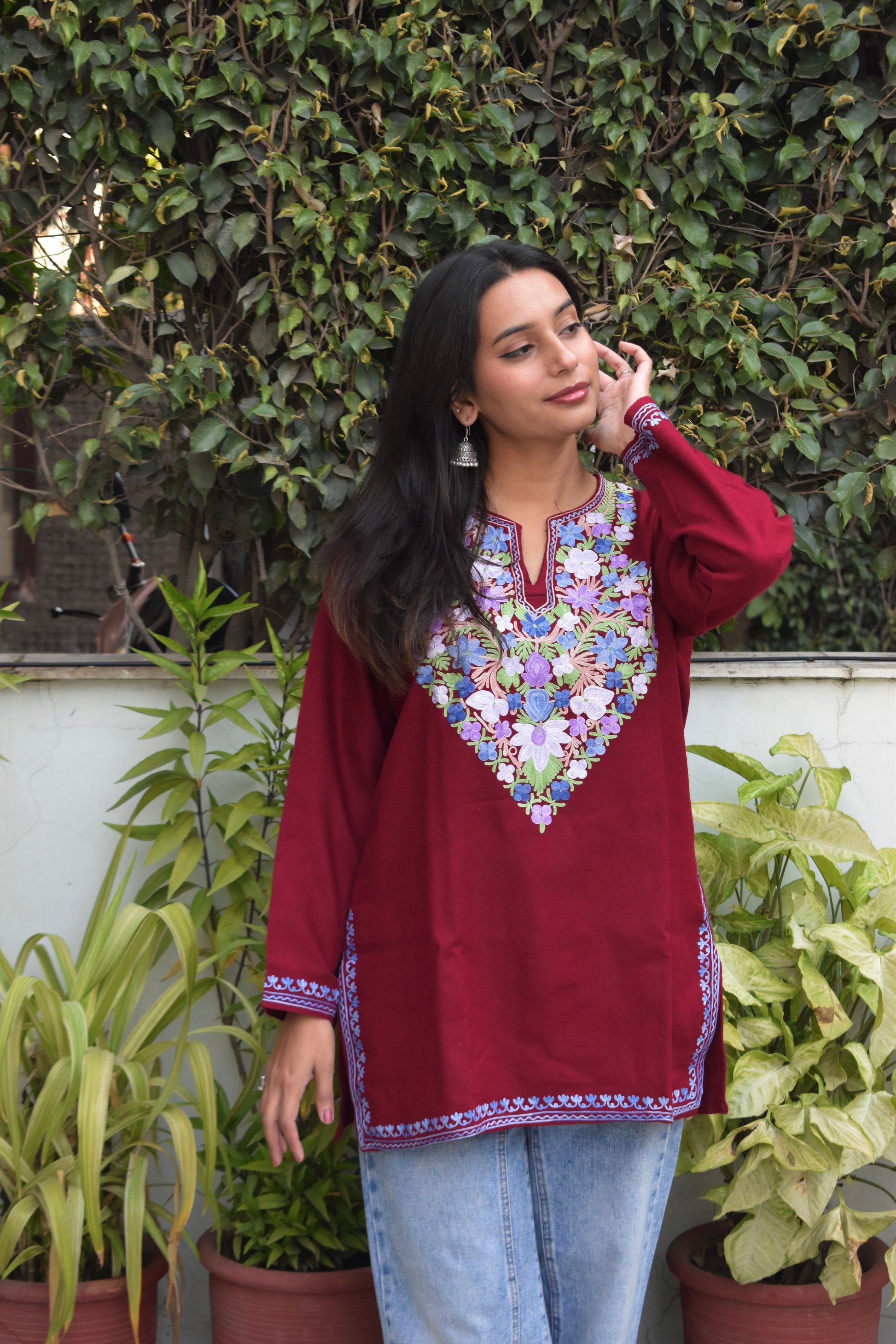 "MIRZA" Kashmiri Woollen Short Kurta