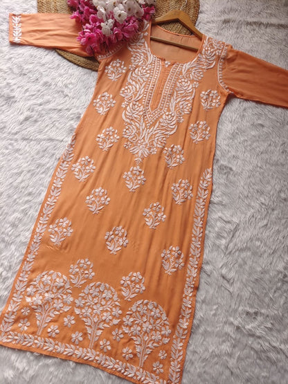 “NOORANA” Modal Chikankari Kurta