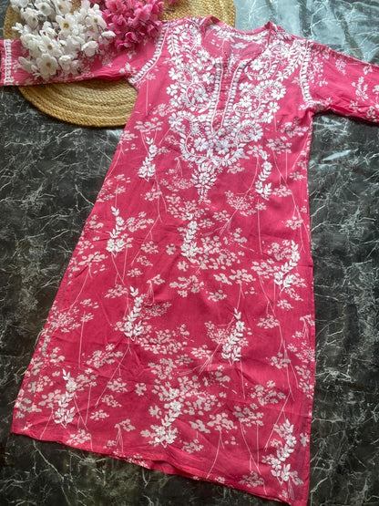 “CANDY” Mul Cotton Chikankari Kurta