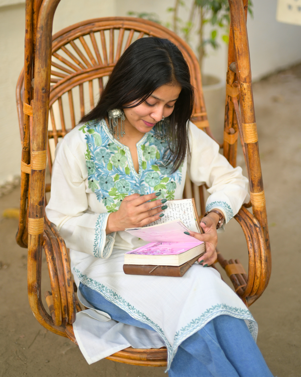 "NEHA" Cotton Kashmiri Kurta