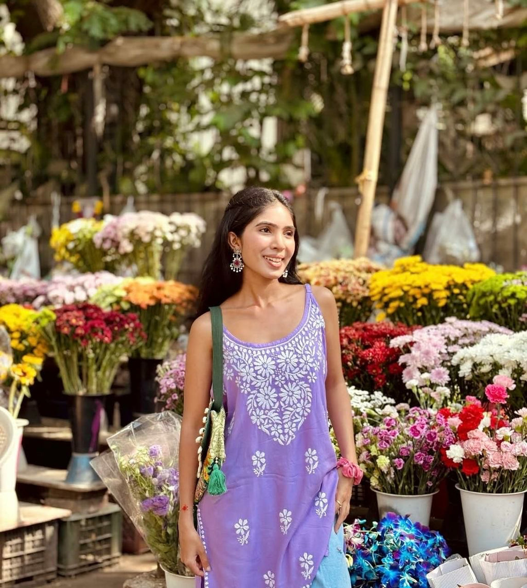 “NAVYA” Noodle Strap Short Kurta