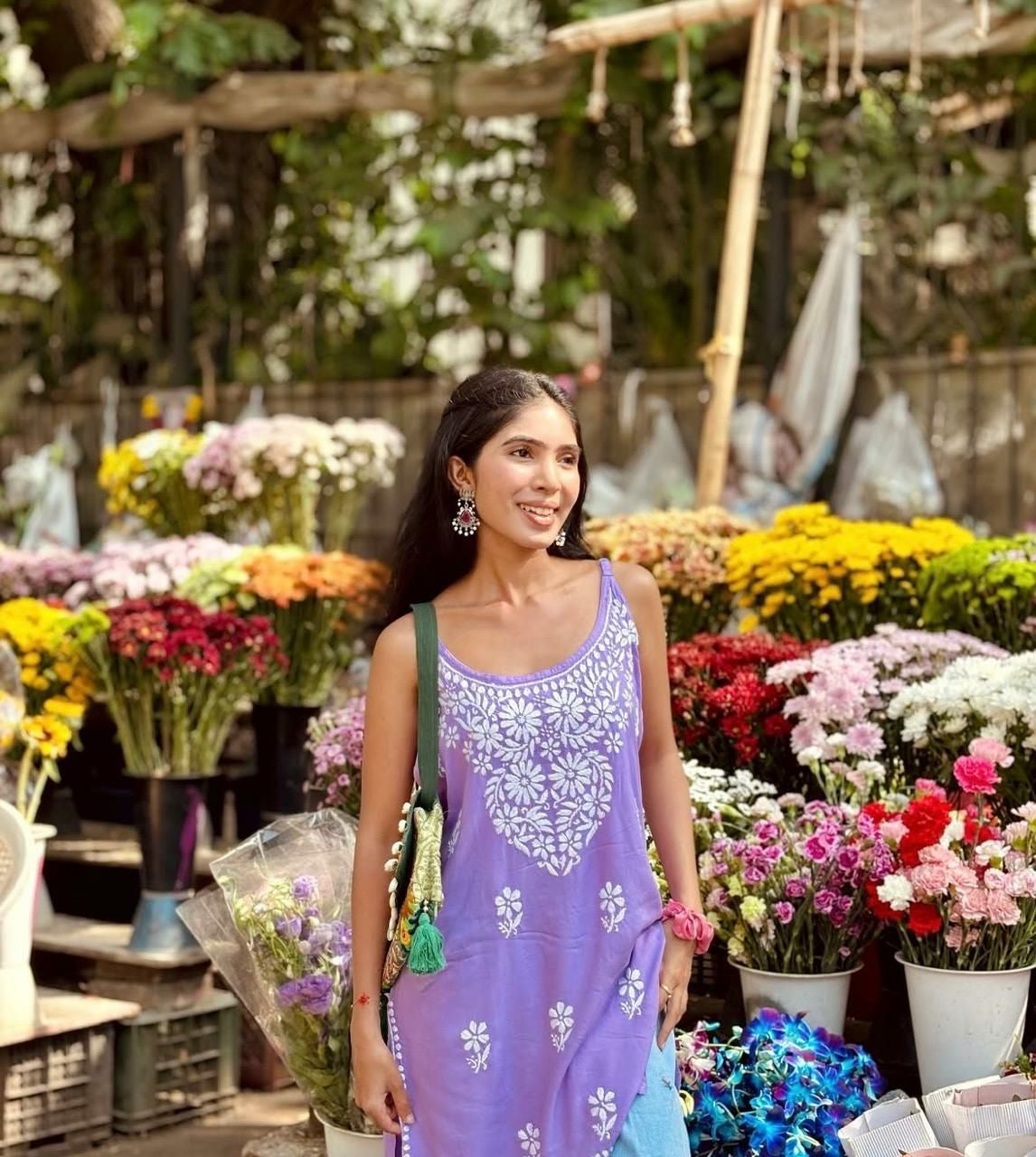 “NAVYA” Noodle Strap Short Kurta