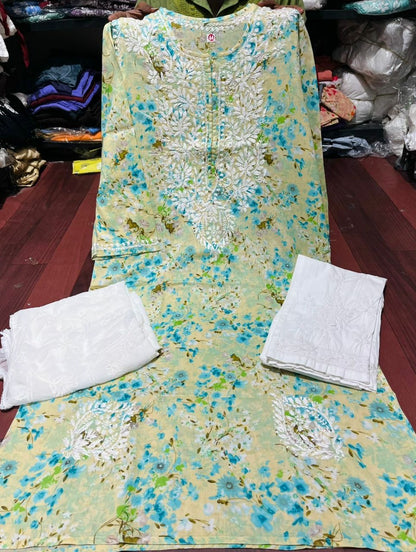 "CONFETTI" Mul Chikankari Kurta