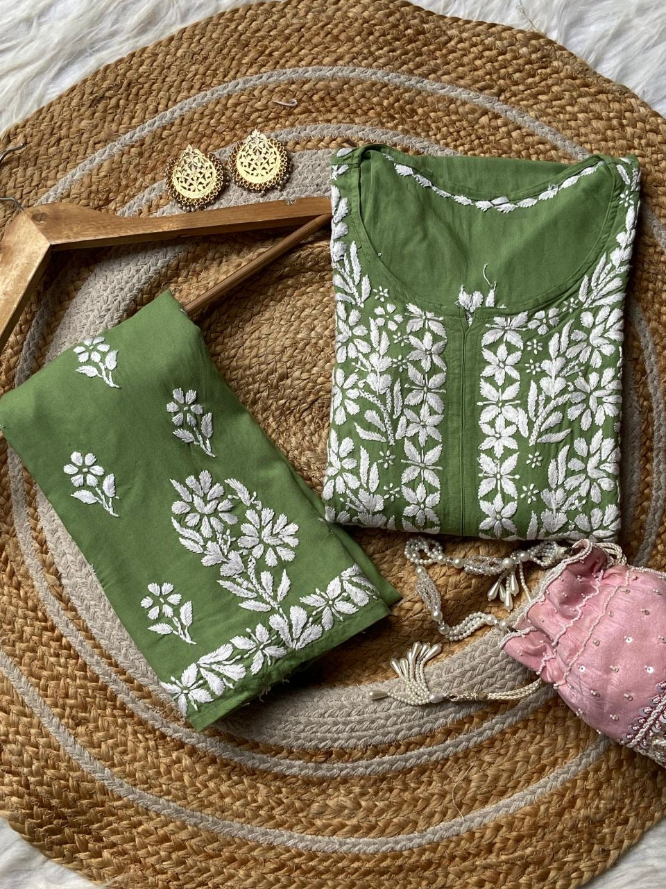 “MADHU” Rayon Chikankari Co-Ord Set