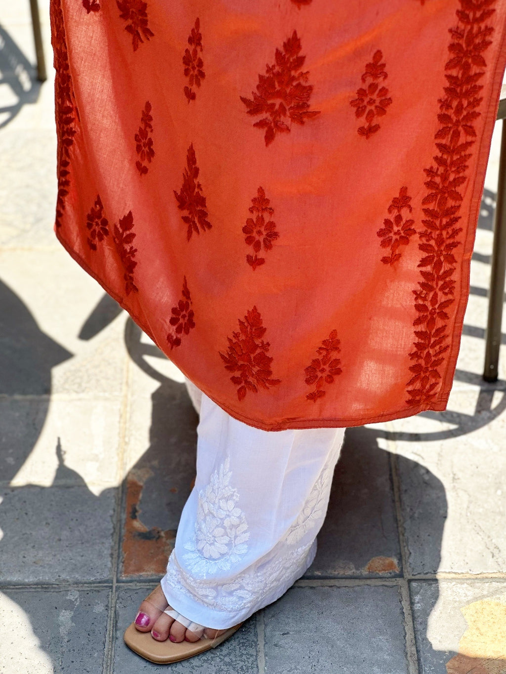 "ZARAH" Modal Chikankari Plazzo