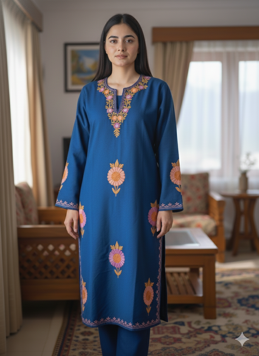 “KANEEZ” Warm Kashmiri Co-Ord Set