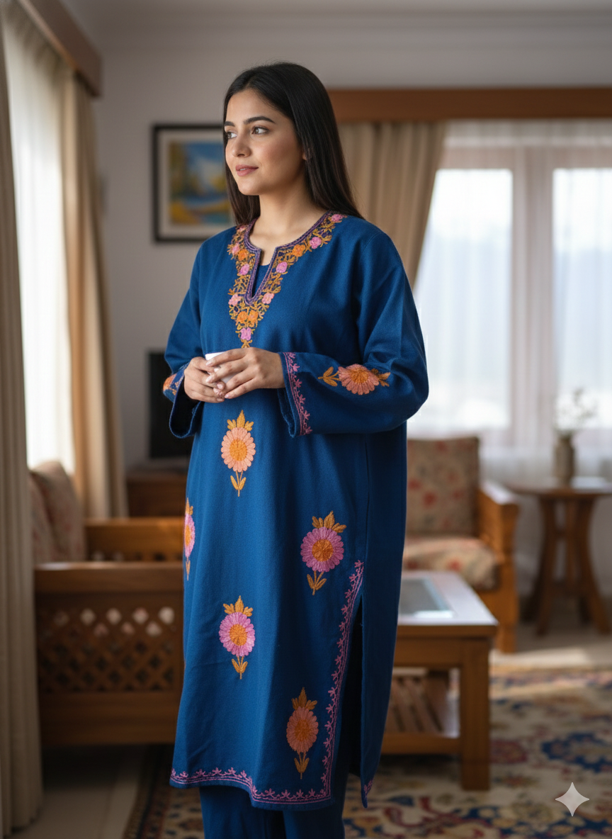 “KANEEZ” Warm Kashmiri Co-Ord Set