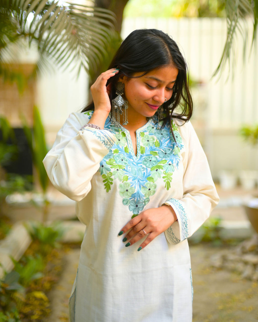 "NEHA" Cotton Kashmiri Kurta