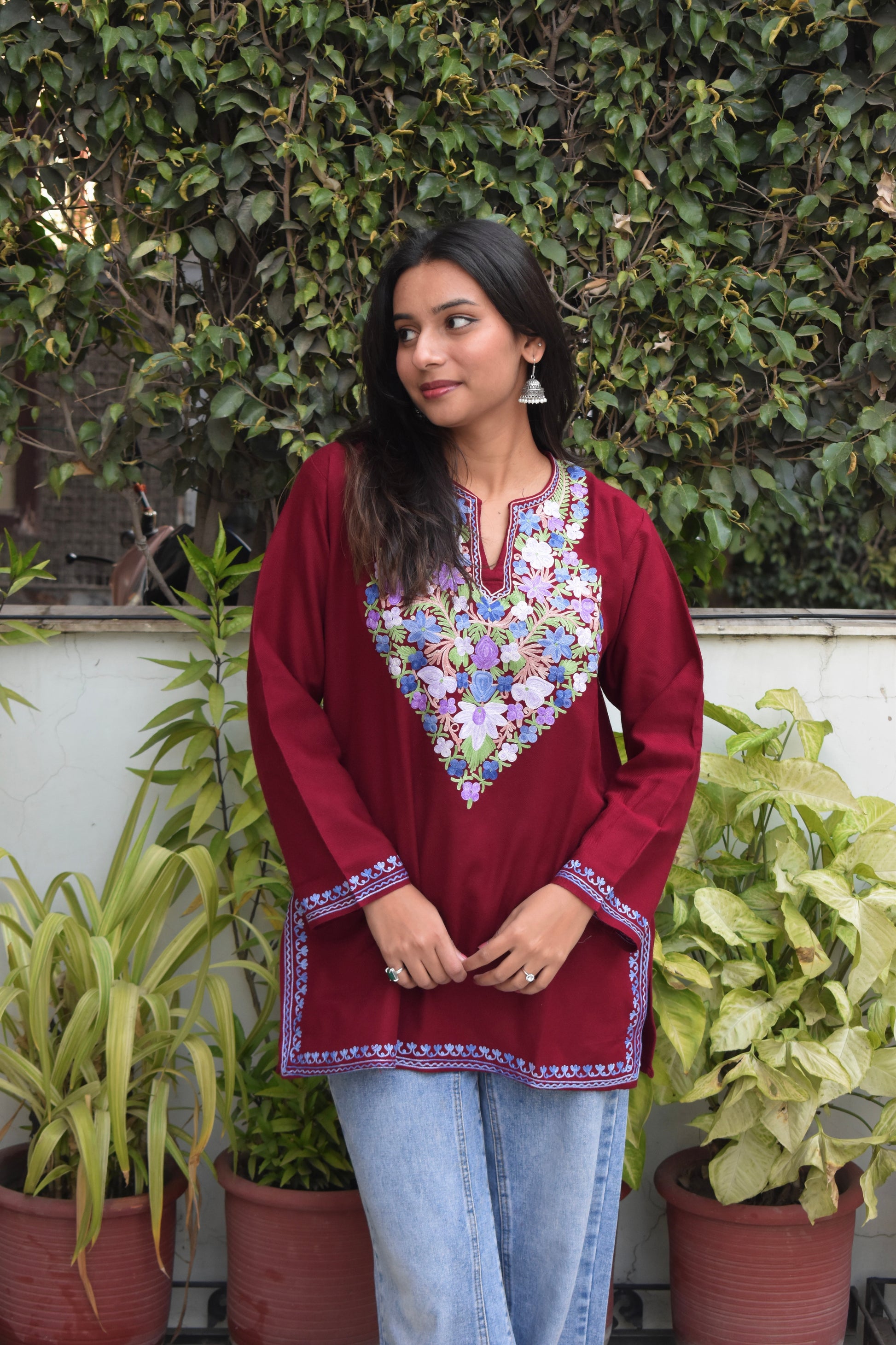 "MIRZA" Kashmiri Woollen Short Kurta