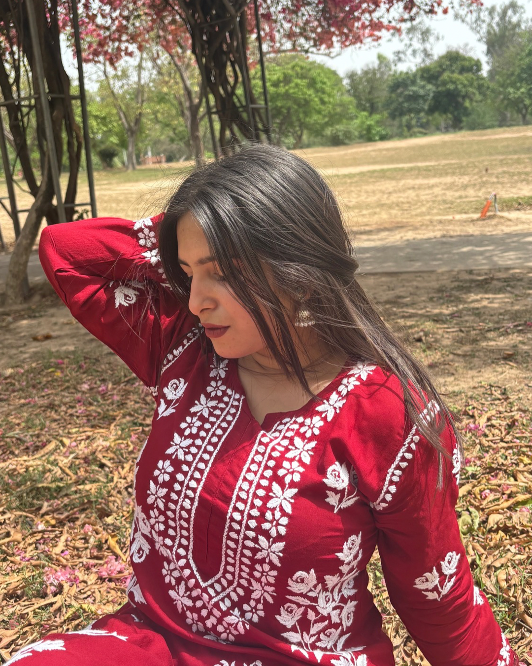 “GULAAB” Modal Chikankari Kurta