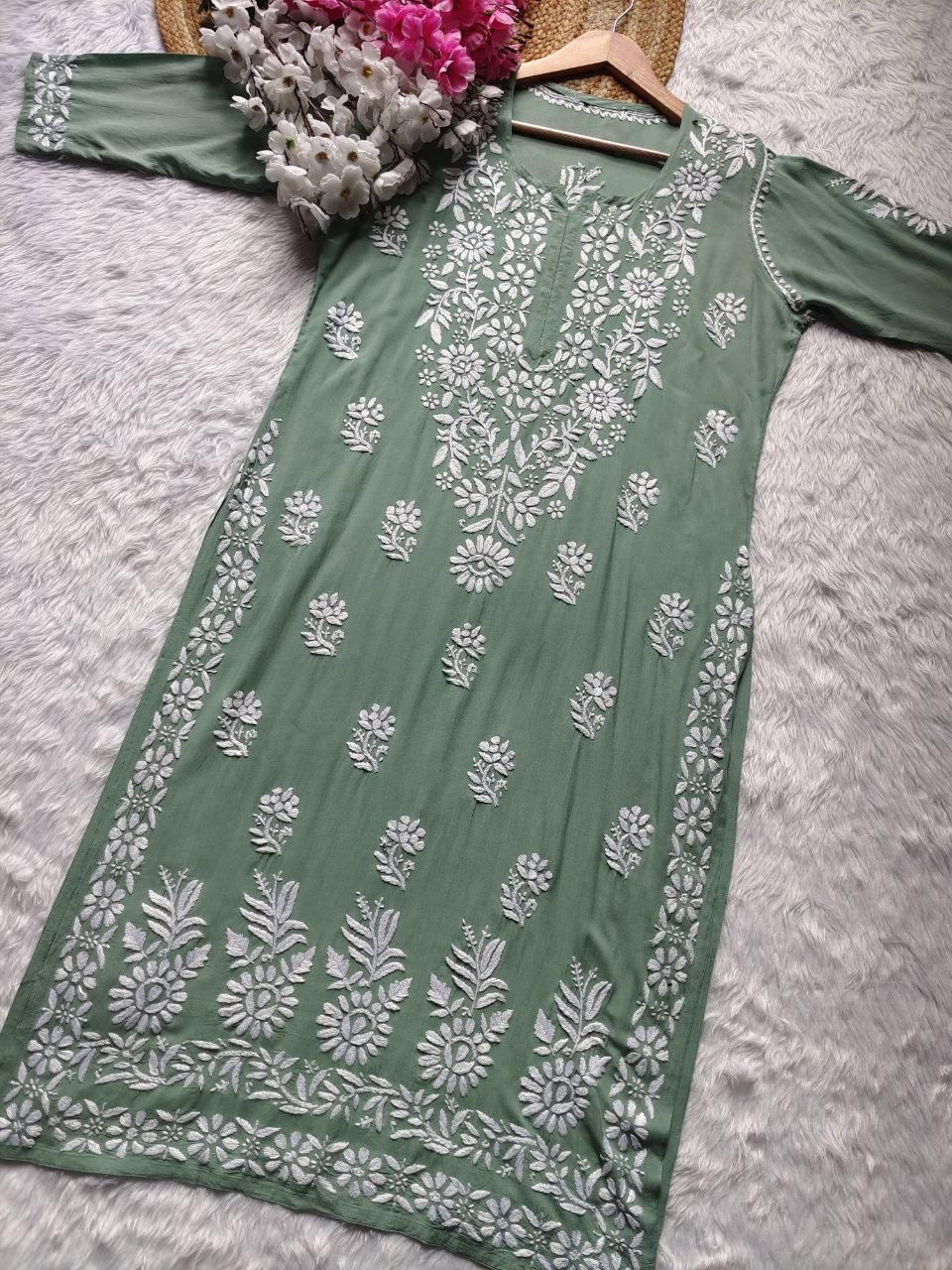 “MUBEEN” Modal Chikankari Kurta