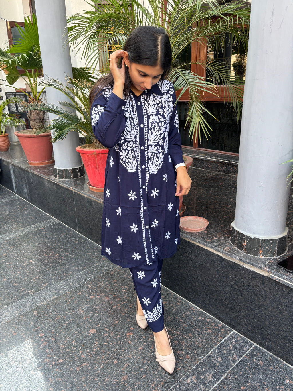 “RYAN” Modal Chikankari Co-Ord Set