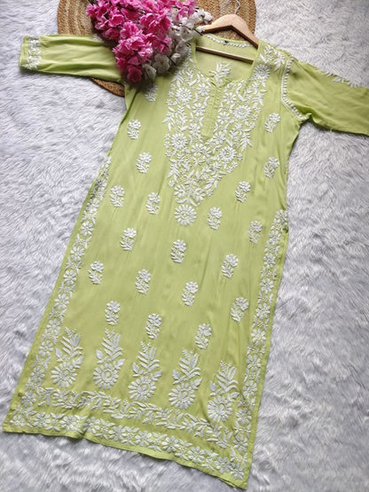 “MUBEEN” Modal Chikankari Kurta