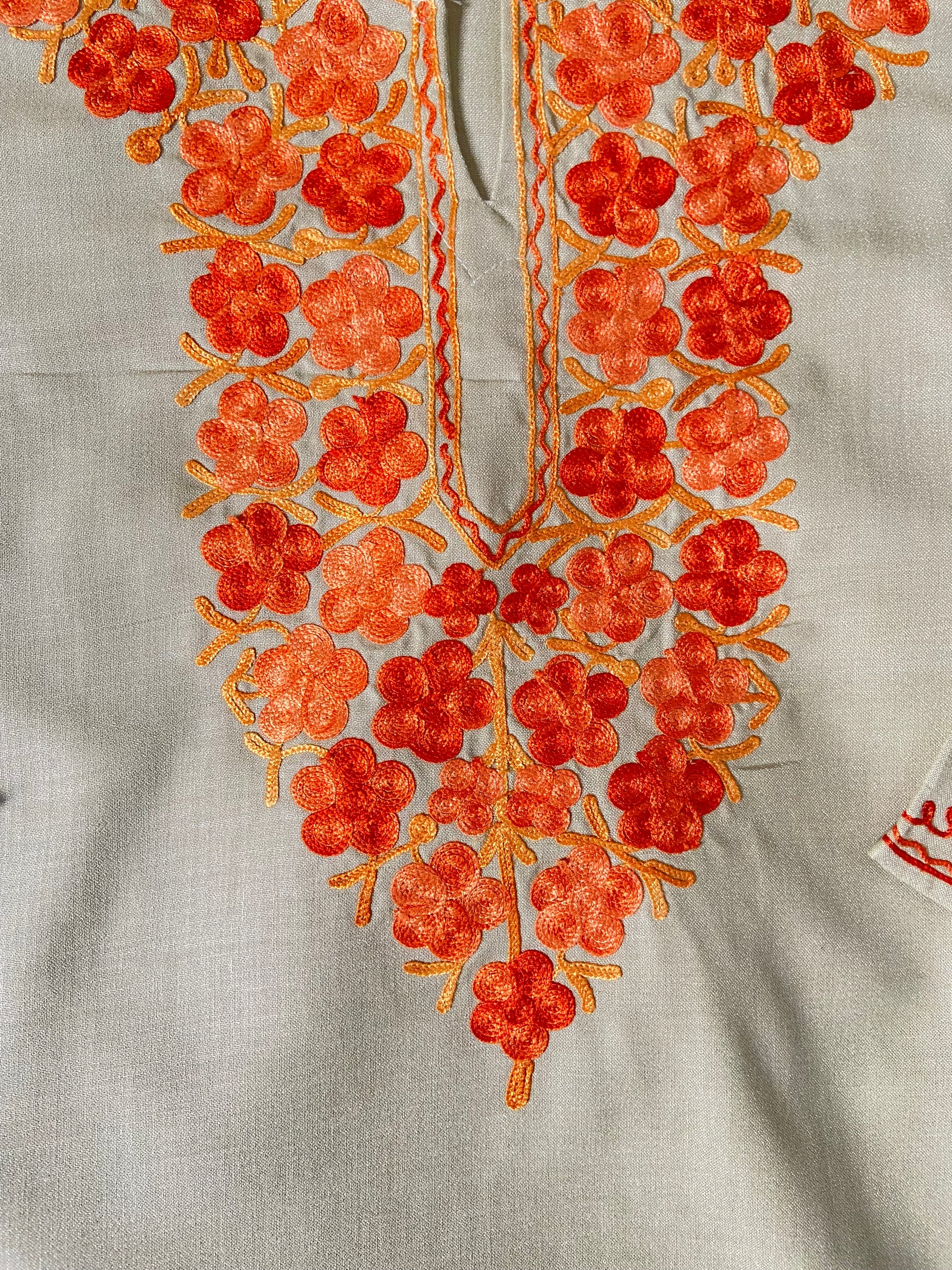 “SANIA” Cotton Short Kashmiri Kurta