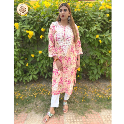 "CONFETTI" Mul Chikankari Kurta