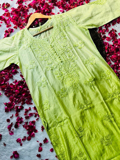 “SHIA” Ombré Chikankari Kurta