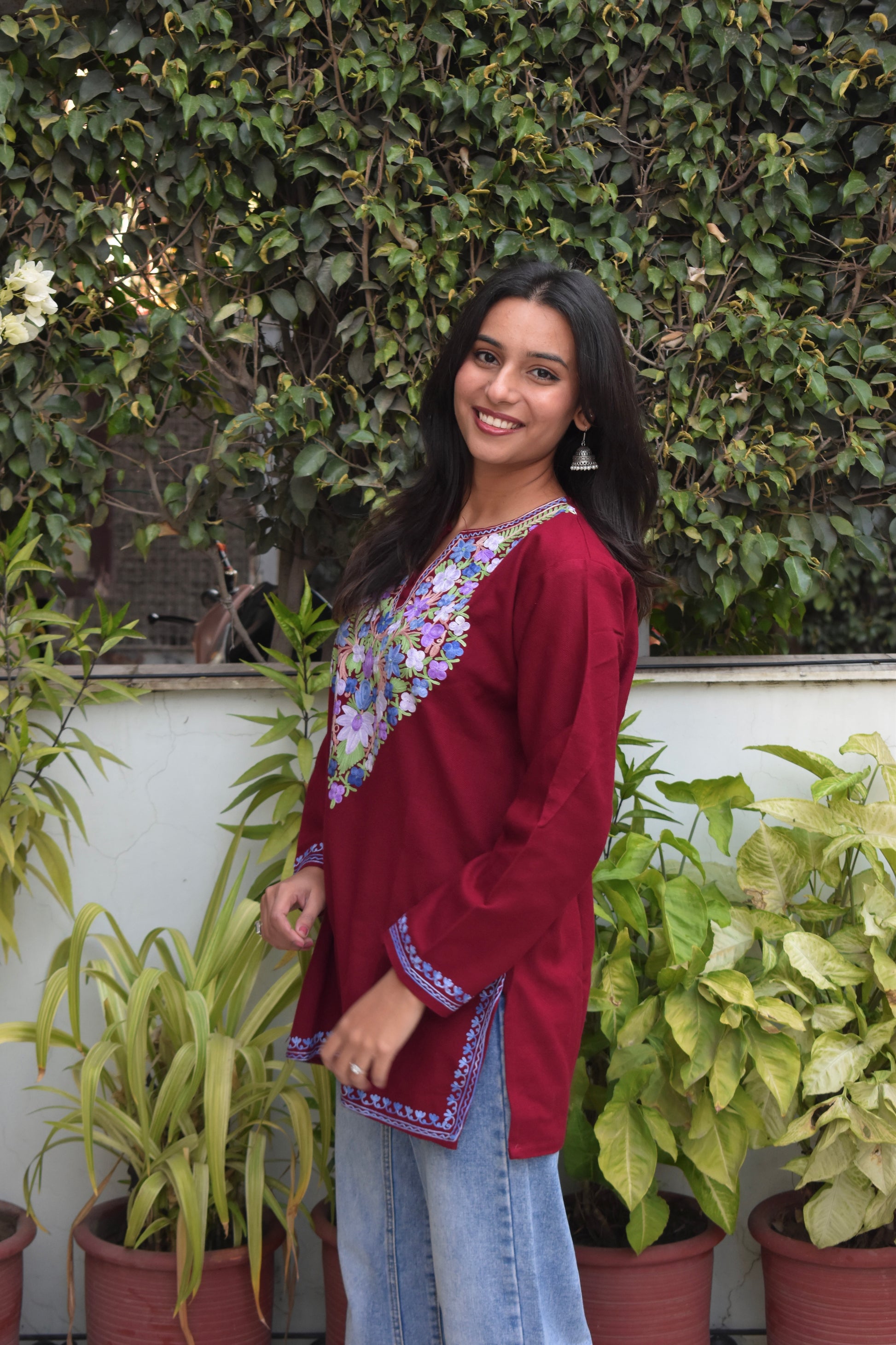 "MIRZA" Kashmiri Woollen Short Kurta