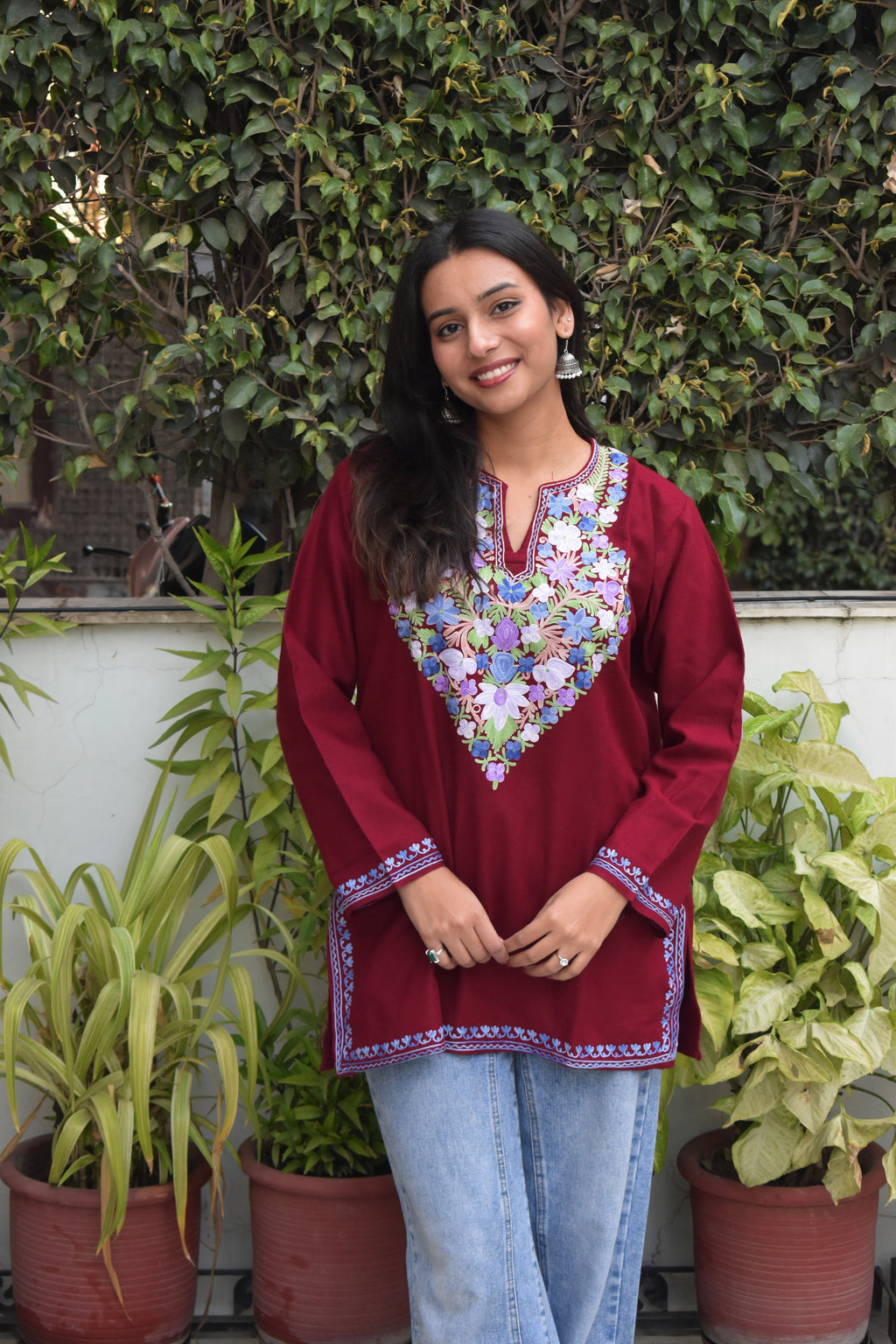 "MIRZA" Kashmiri Woollen Short Kurta