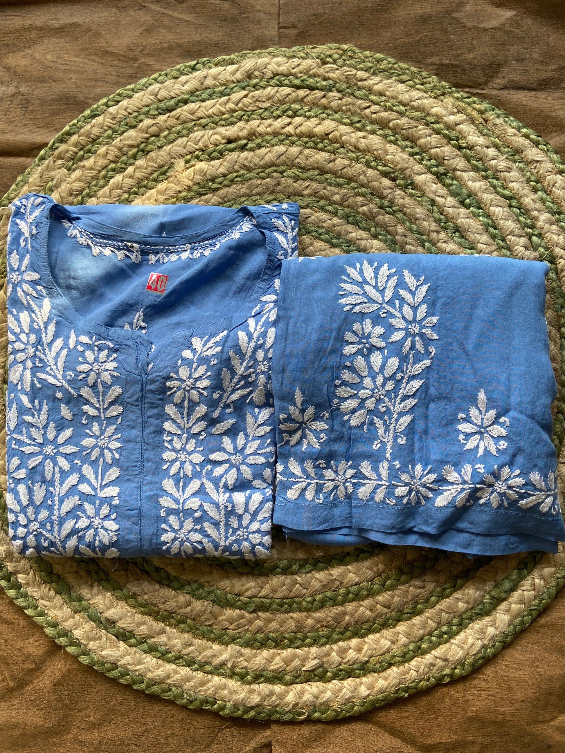 “SNEHA” Modal Chikankari Kurta & Plazo