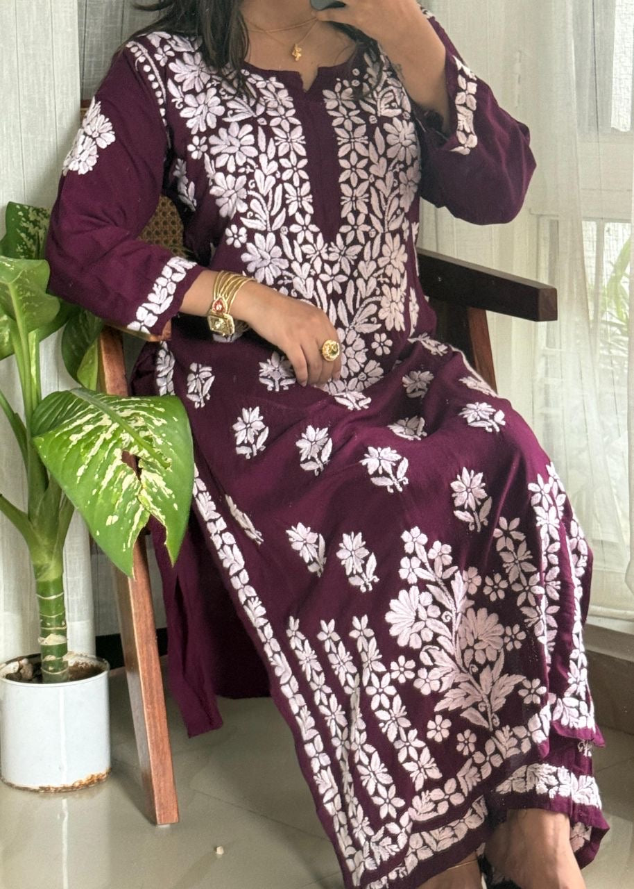 “MADHU” Rayon Chikankari Co-Ord Set