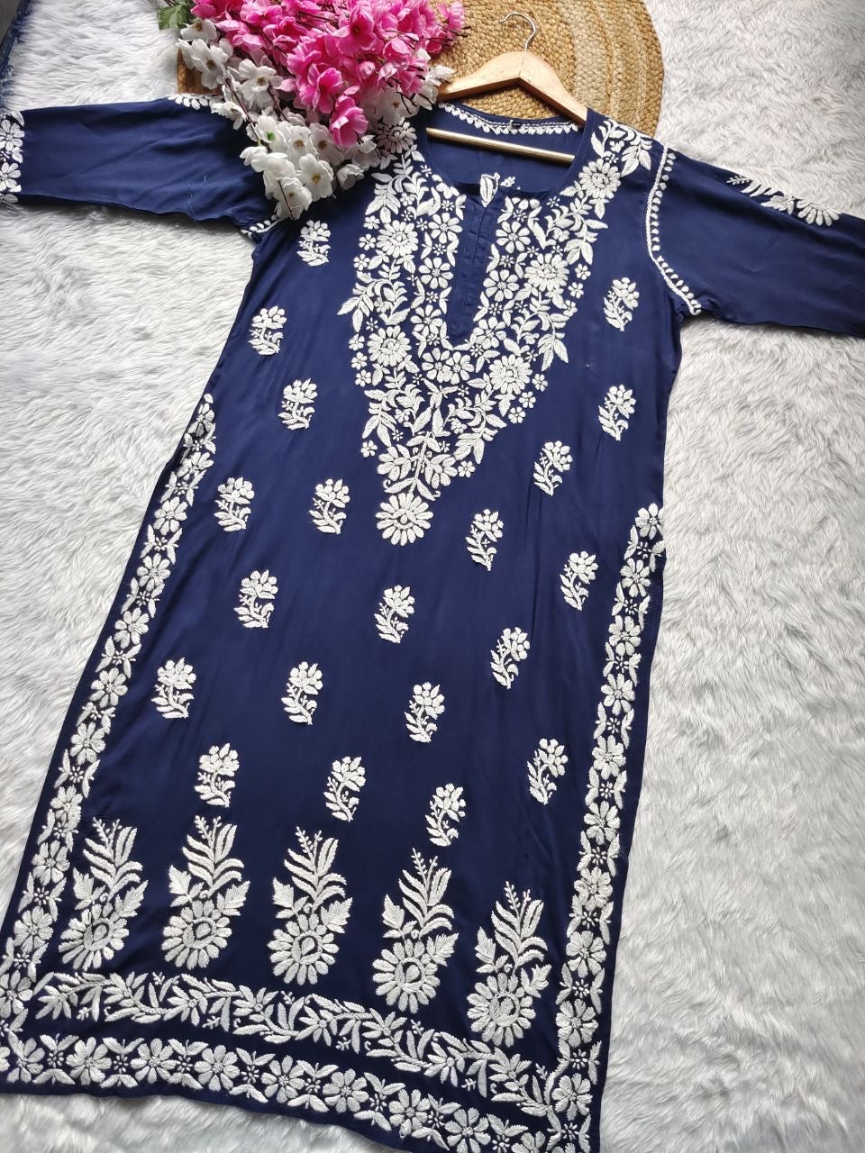 “MUBEEN” Modal Chikankari Kurta