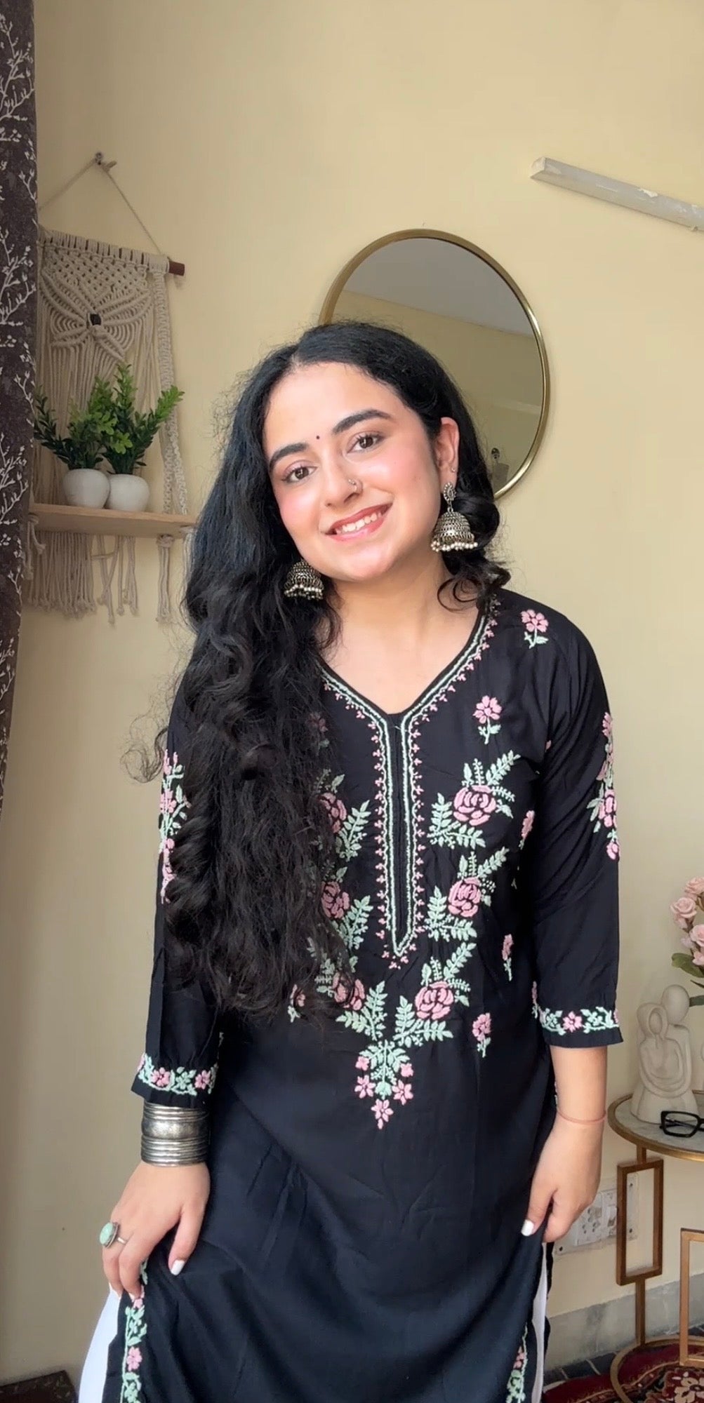 "SAHIBA" Rayon Chikankari Kurta