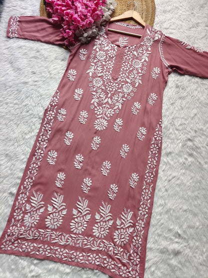 “MUBEEN” Modal Chikankari Kurta