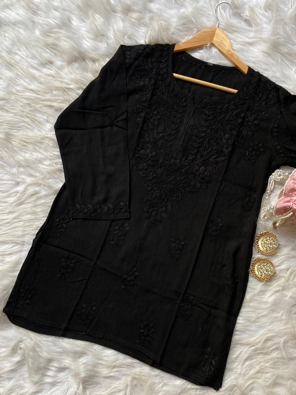 “NEHA” Ombré Chikankari Short Kurta