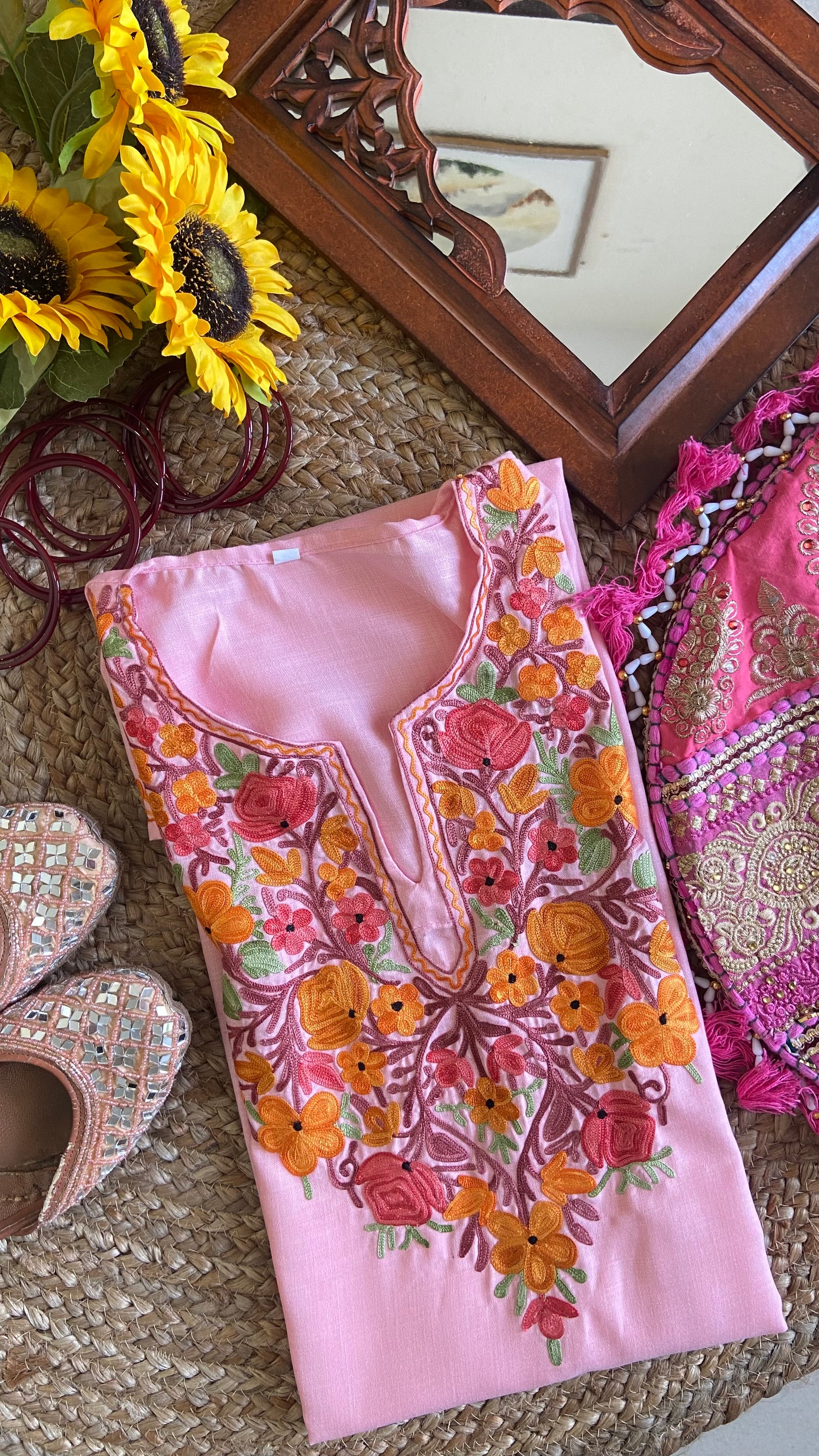 "AKIRA" Cotton Kashmiri Co-Ord Set