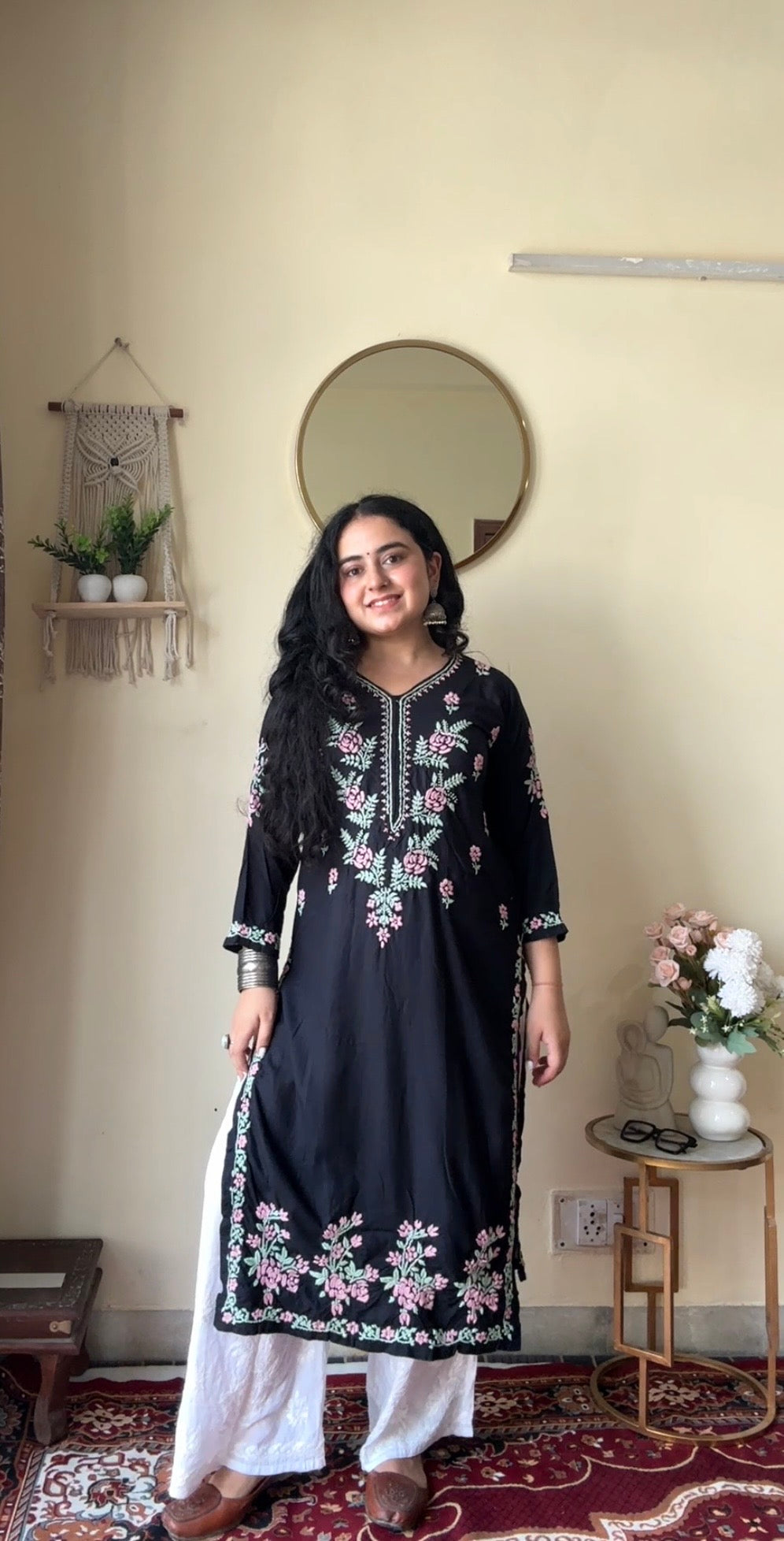 "SAHIBA" Rayon Chikankari Kurta