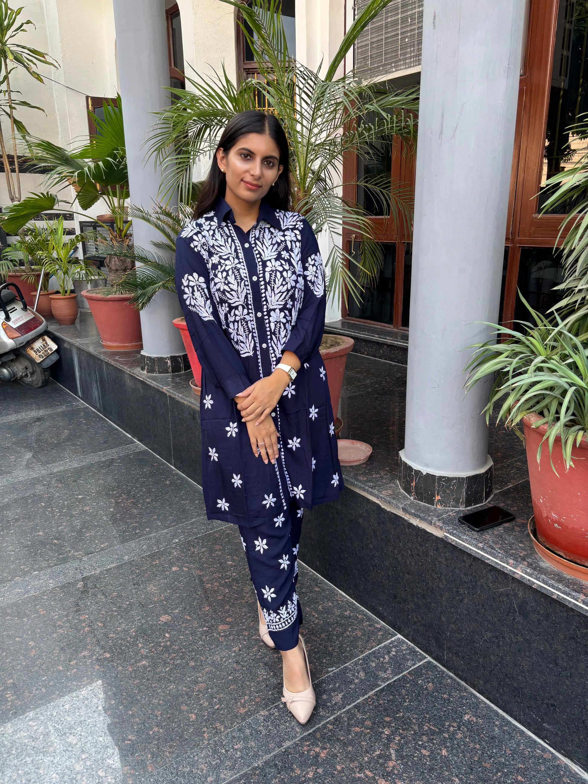 “RYAN” Modal Chikankari Co-Ord Set