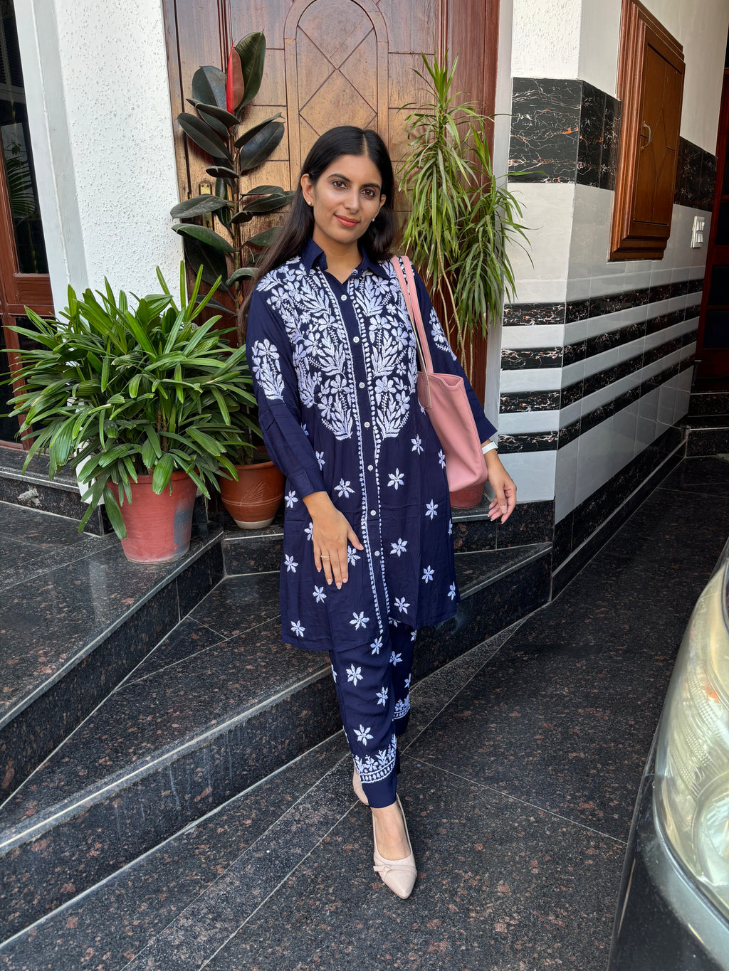 “RYAN” Modal Chikankari Co-Ord Set