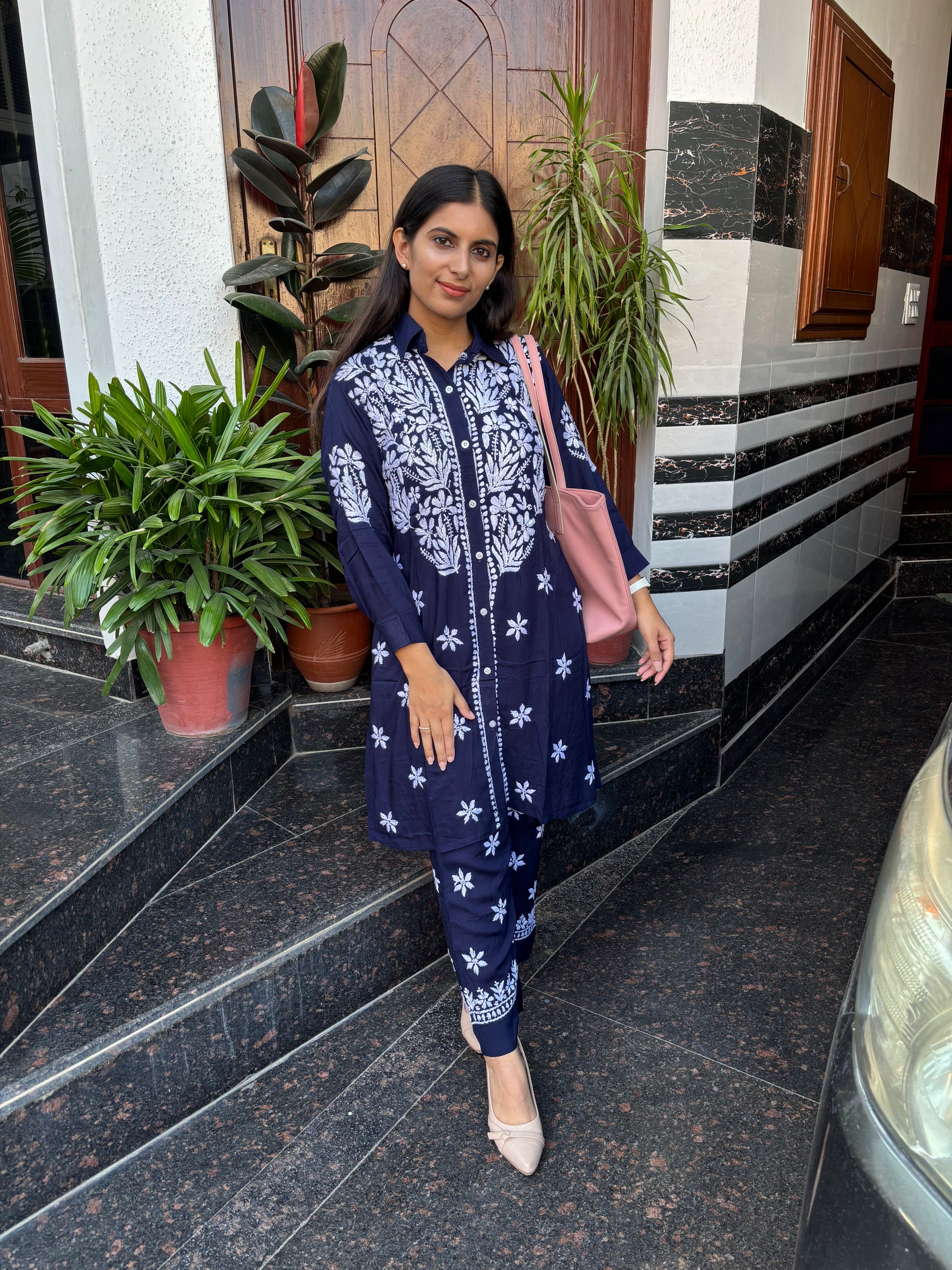 “RYAN” Modal Chikankari Co-Ord Set