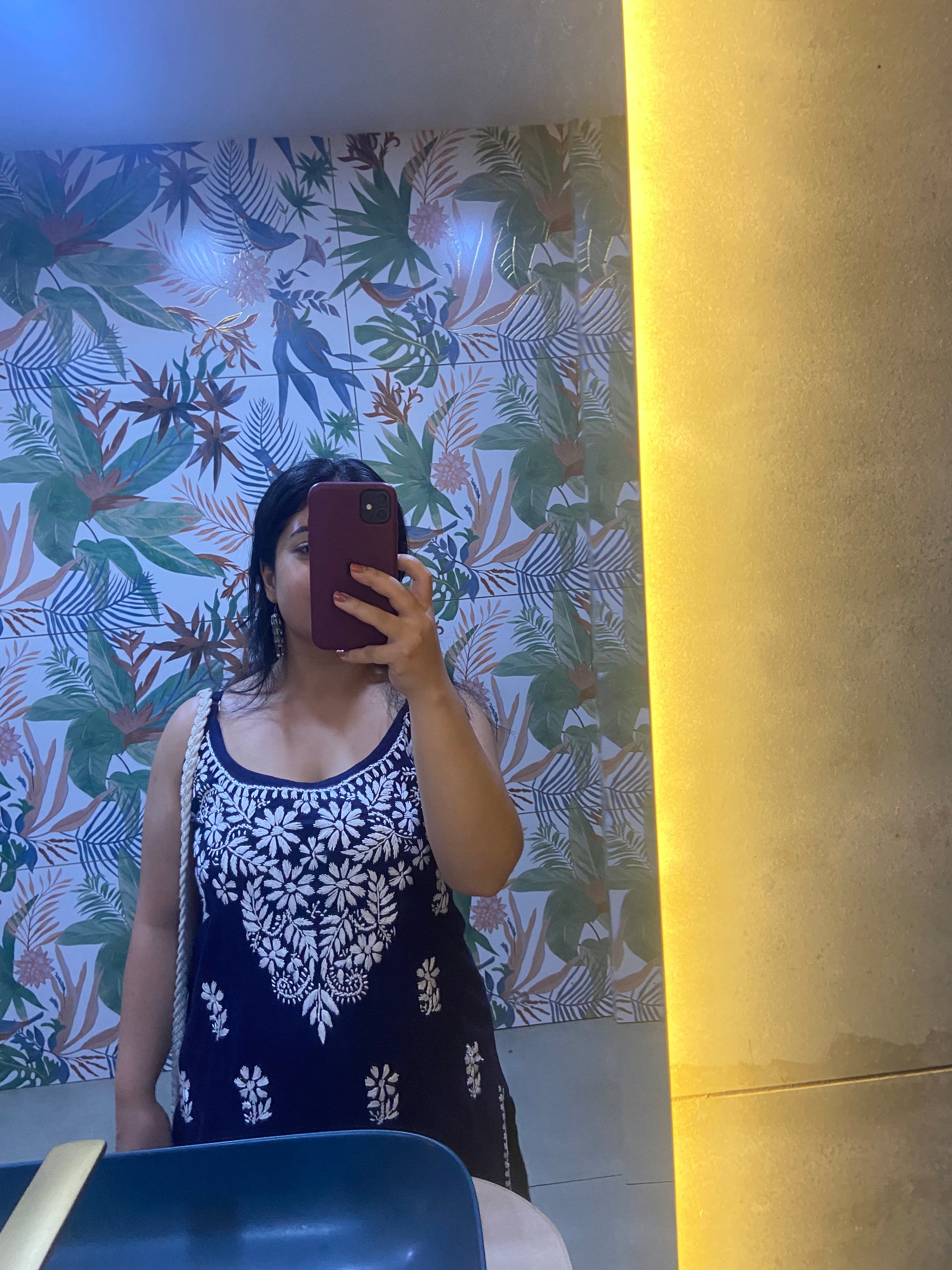 “NAVYA” Noodle Strap Short Kurta