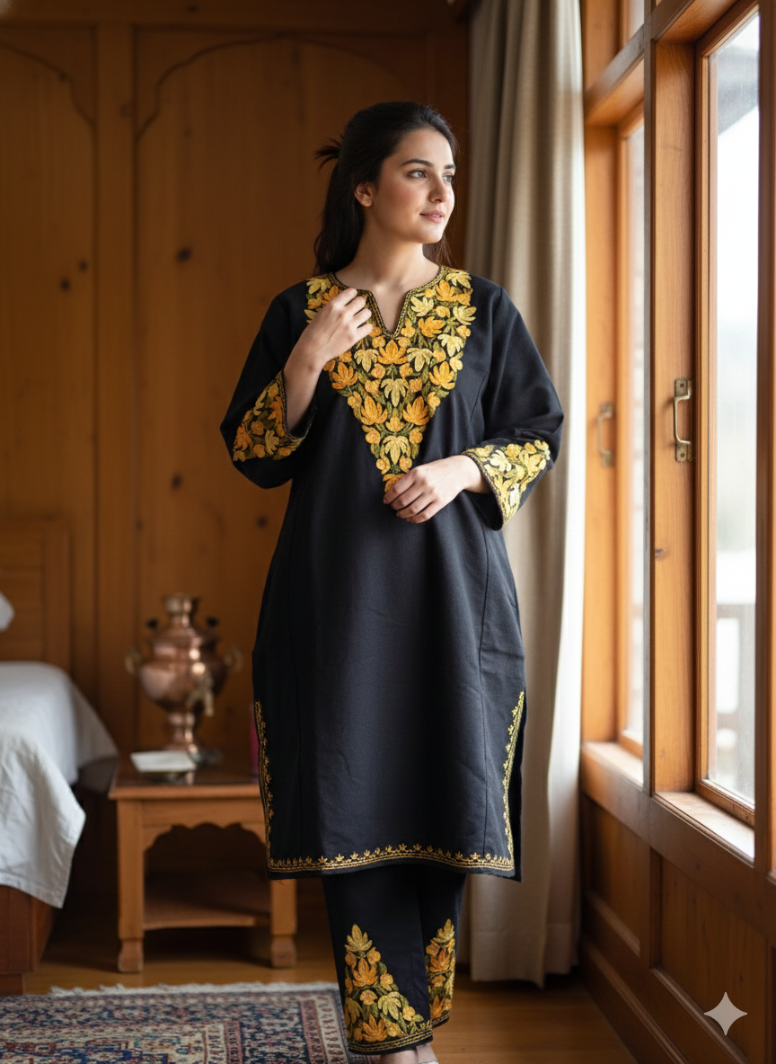 "HAMZA” Warm Kashmiri Co-Ord Set