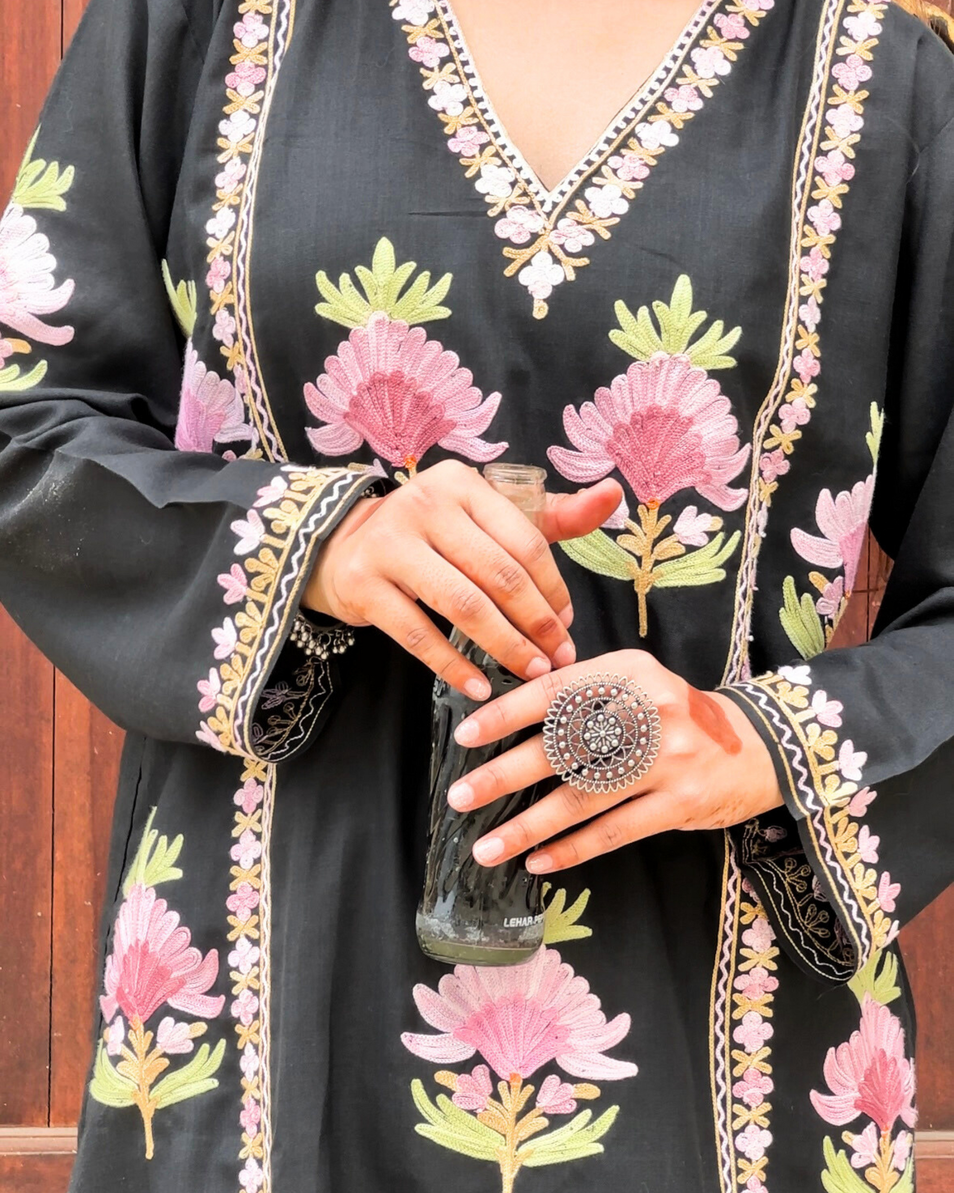 “SABINA” Kashmiri Embroidered Co-Ord Set