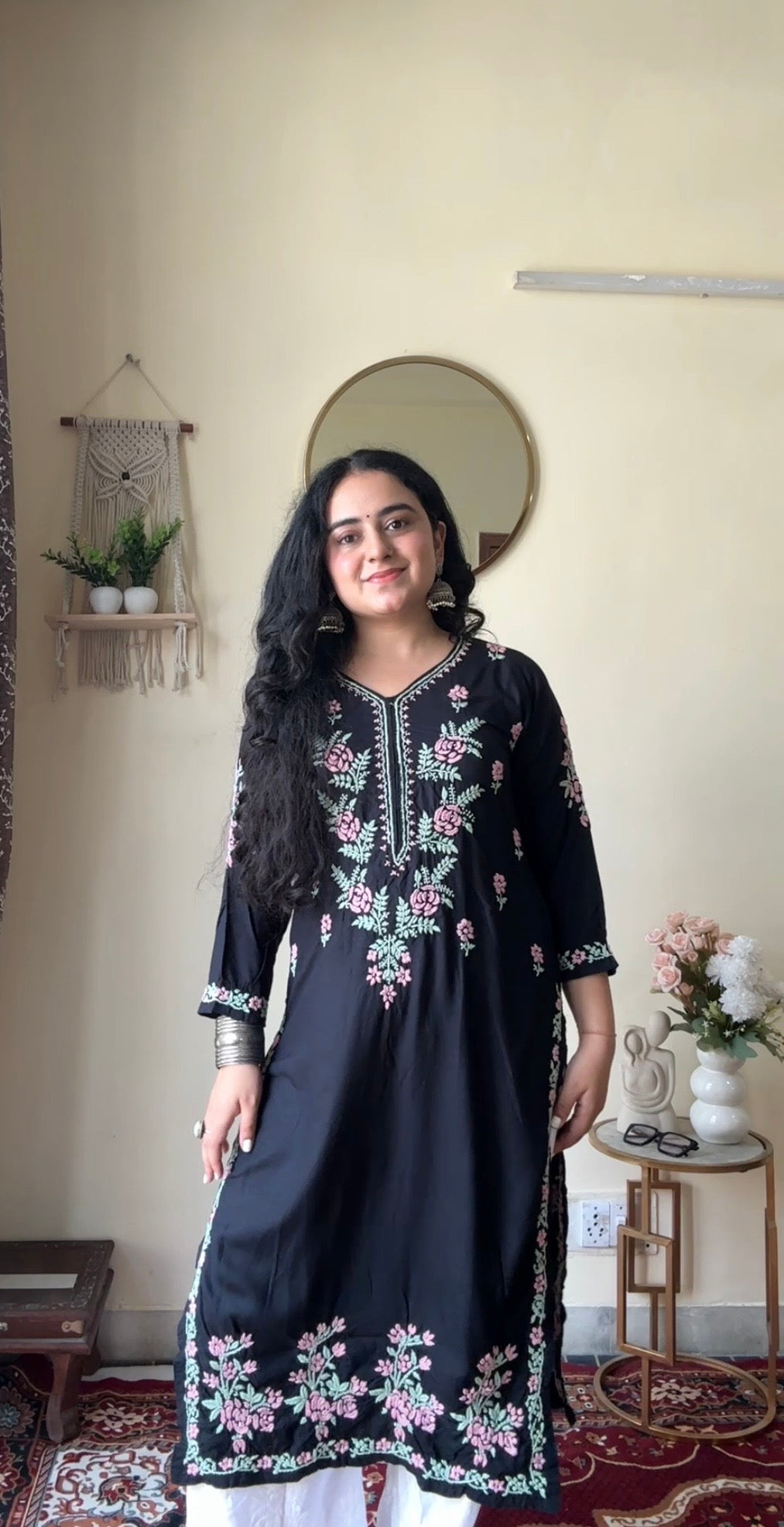 "SAHIBA" Rayon Chikankari Kurta