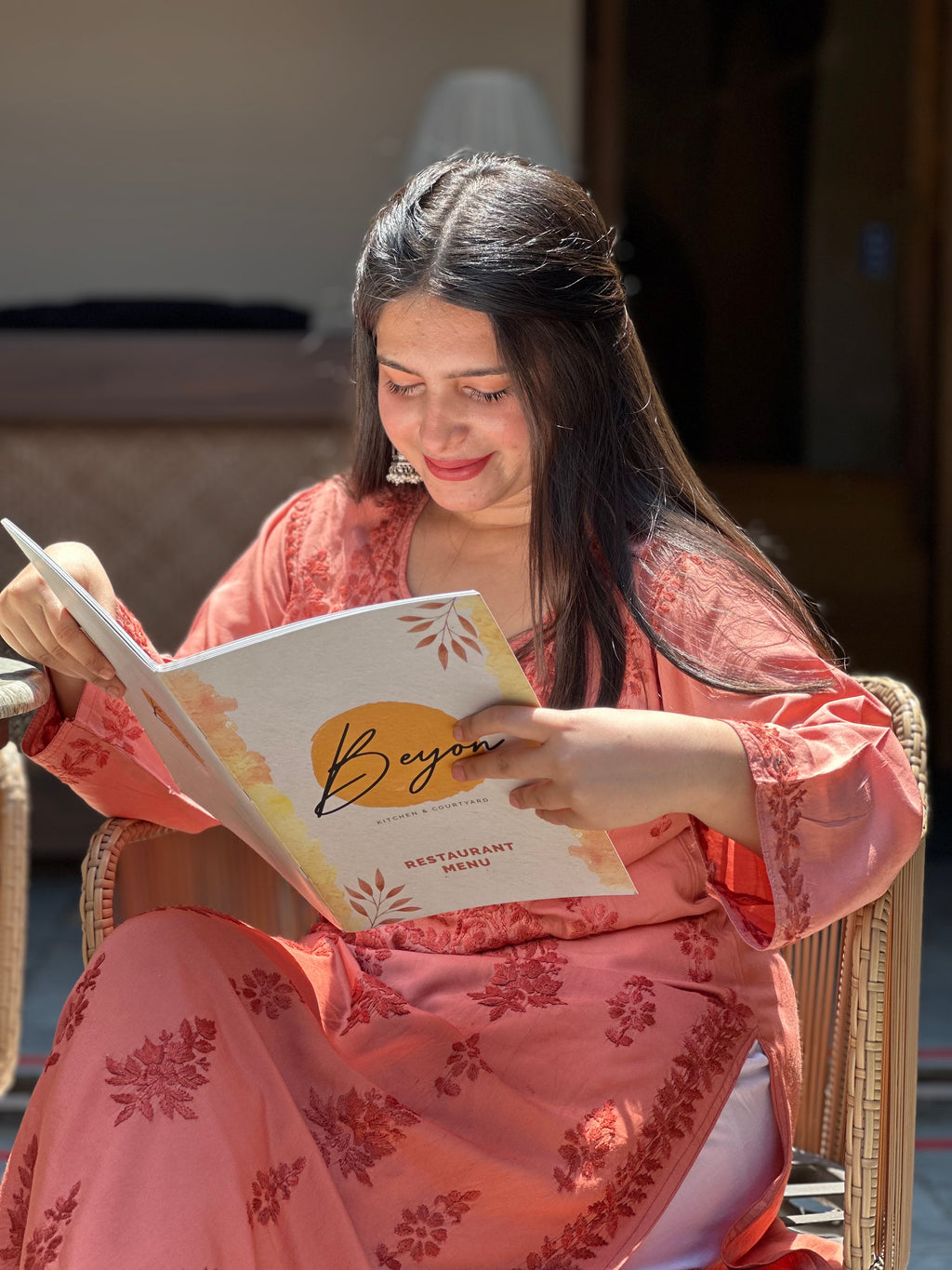 “SARA” Ombré Modal Chikankari Kurta