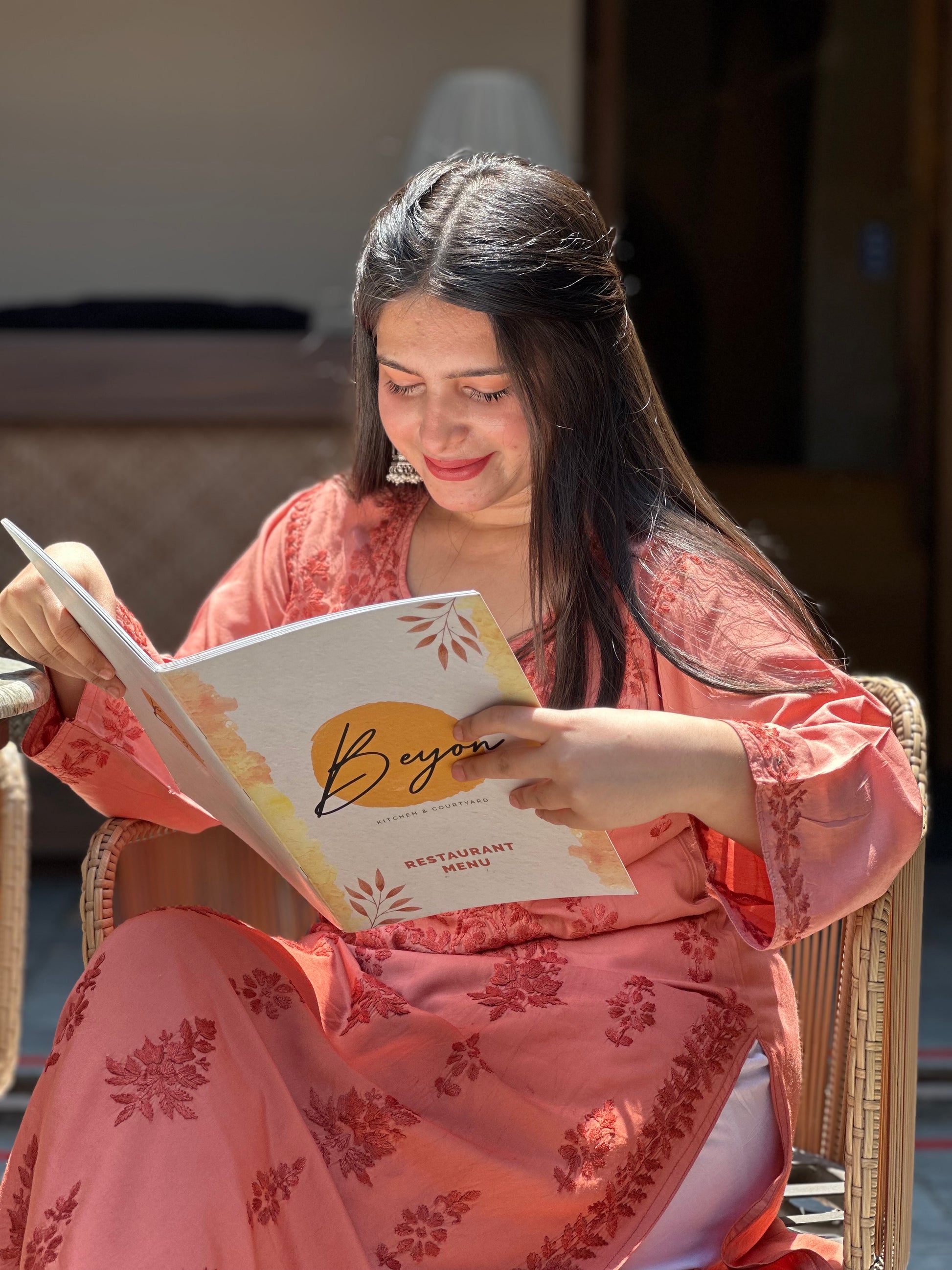 “SARA” Ombré Modal Chikankari Kurta