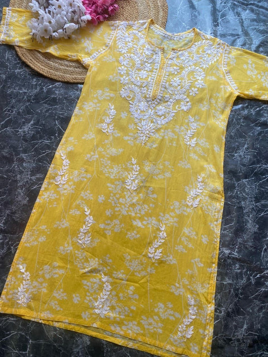 “CANDY” Mul Cotton Chikankari Kurta