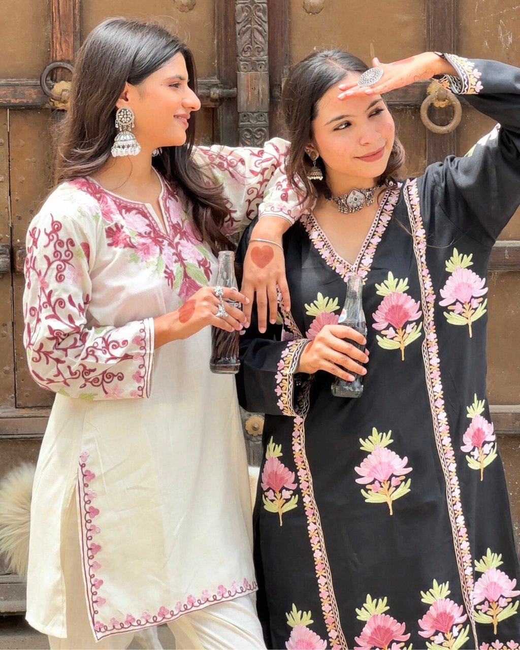 “SABINA” Kashmiri Embroidered Co-Ord Set