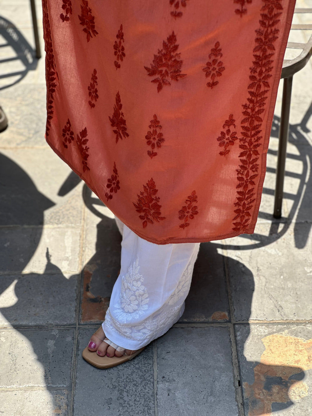 “SARA” Ombré Modal Chikankari Kurta