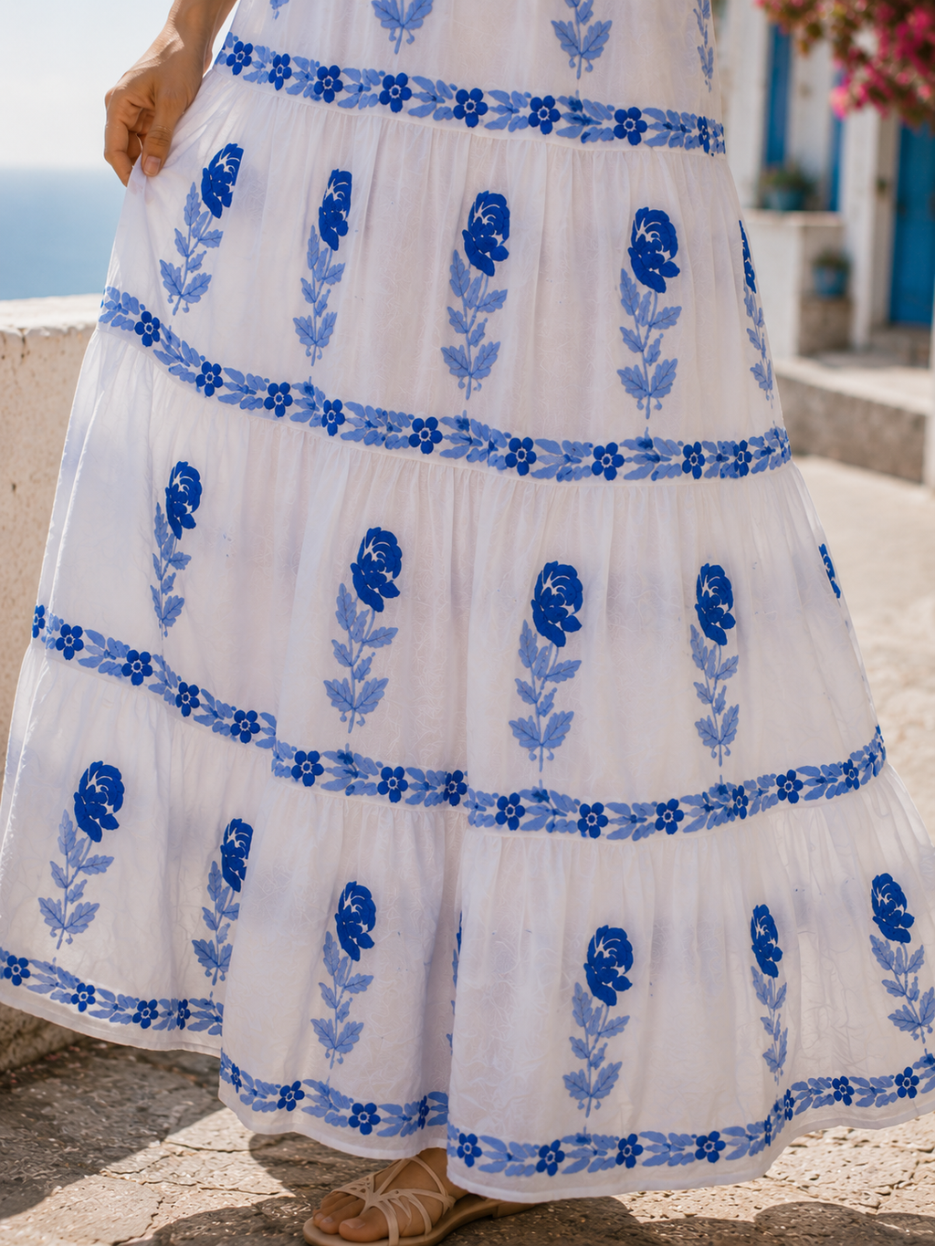 "SENORITA" Modal Cotton Chikankari Summer Dress