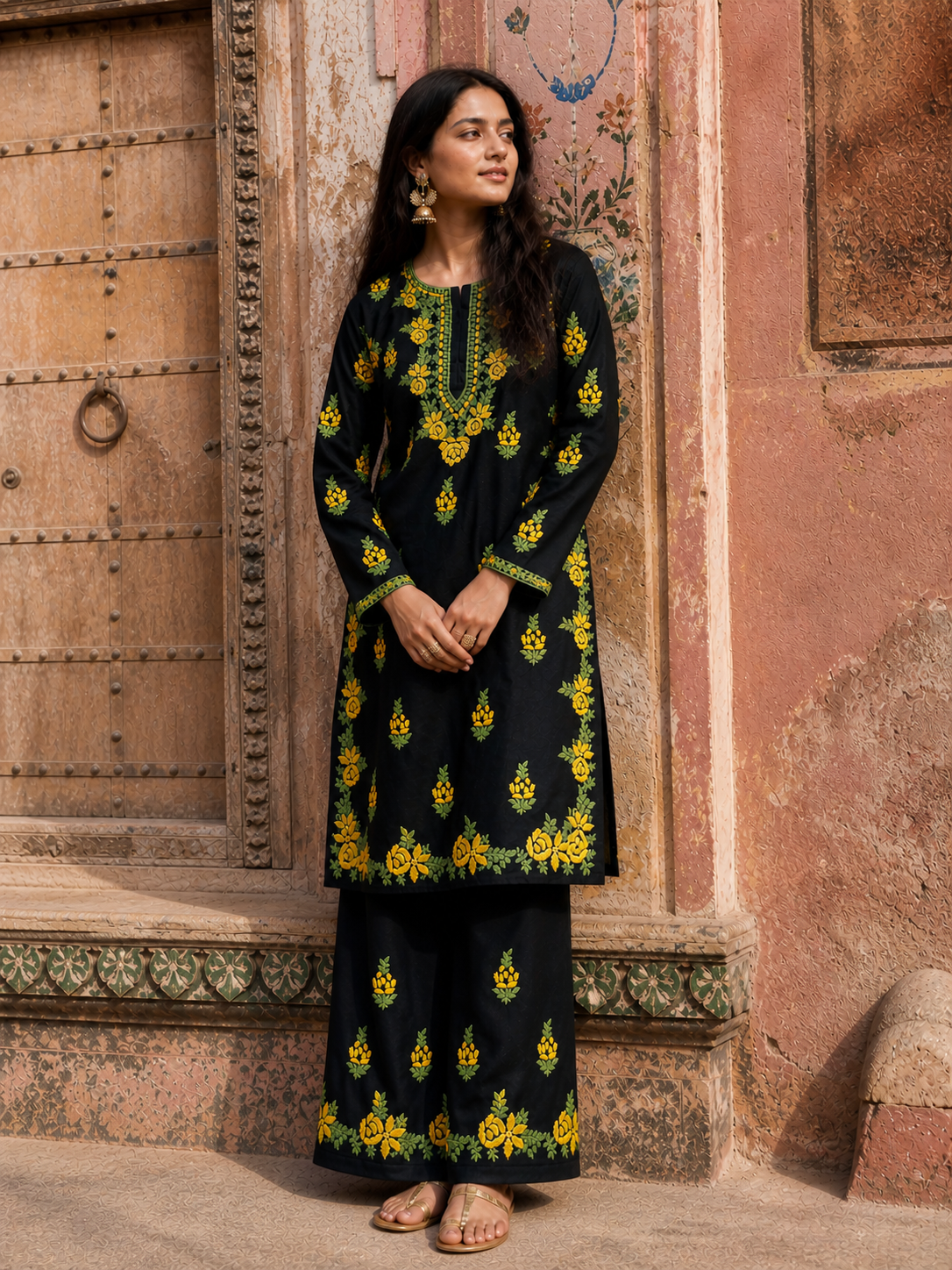 "HASEENA" Modal Cotton Chikankari Kurta Set