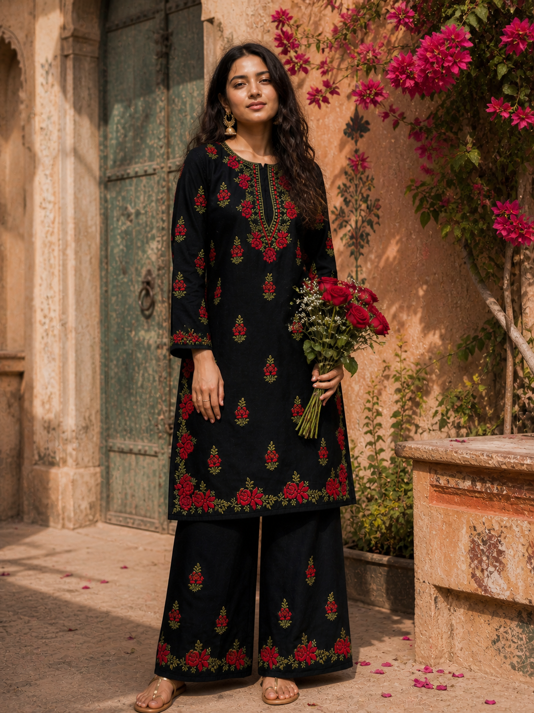 "HASEENA" Modal Cotton Chikankari Kurta Set