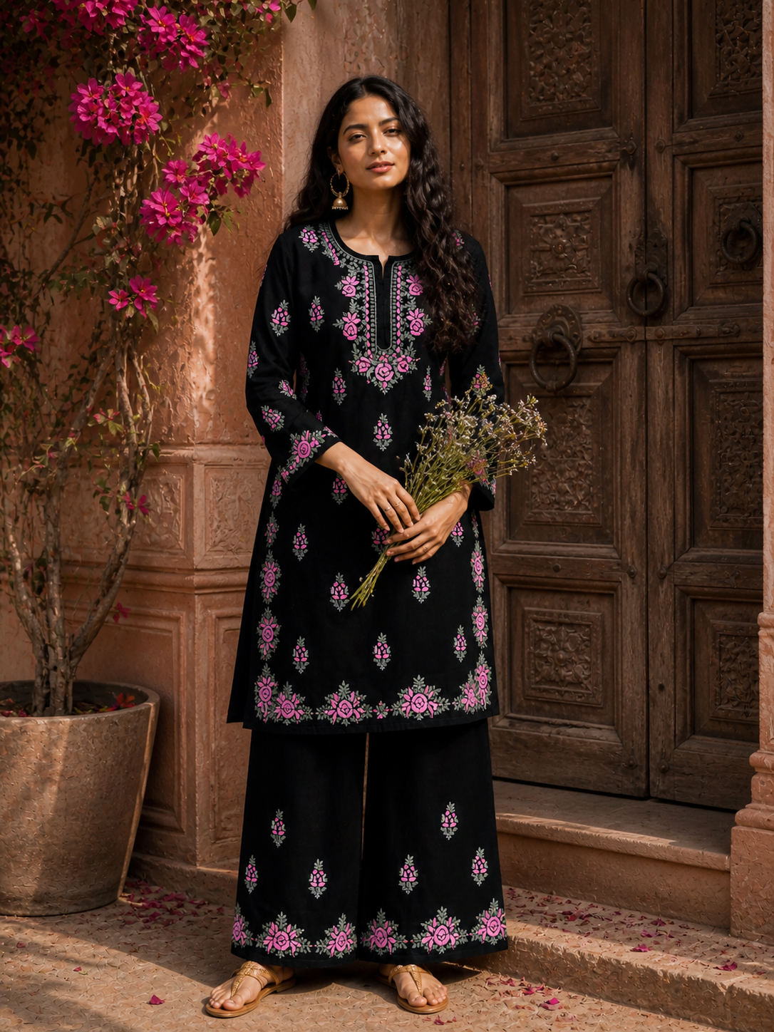 "HASEENA" Modal Cotton Chikankari Kurta Set